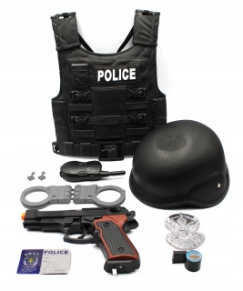 Sada malé policajtov 8 prvky + zvukovej pl